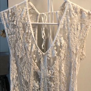 Free people midi lace dress